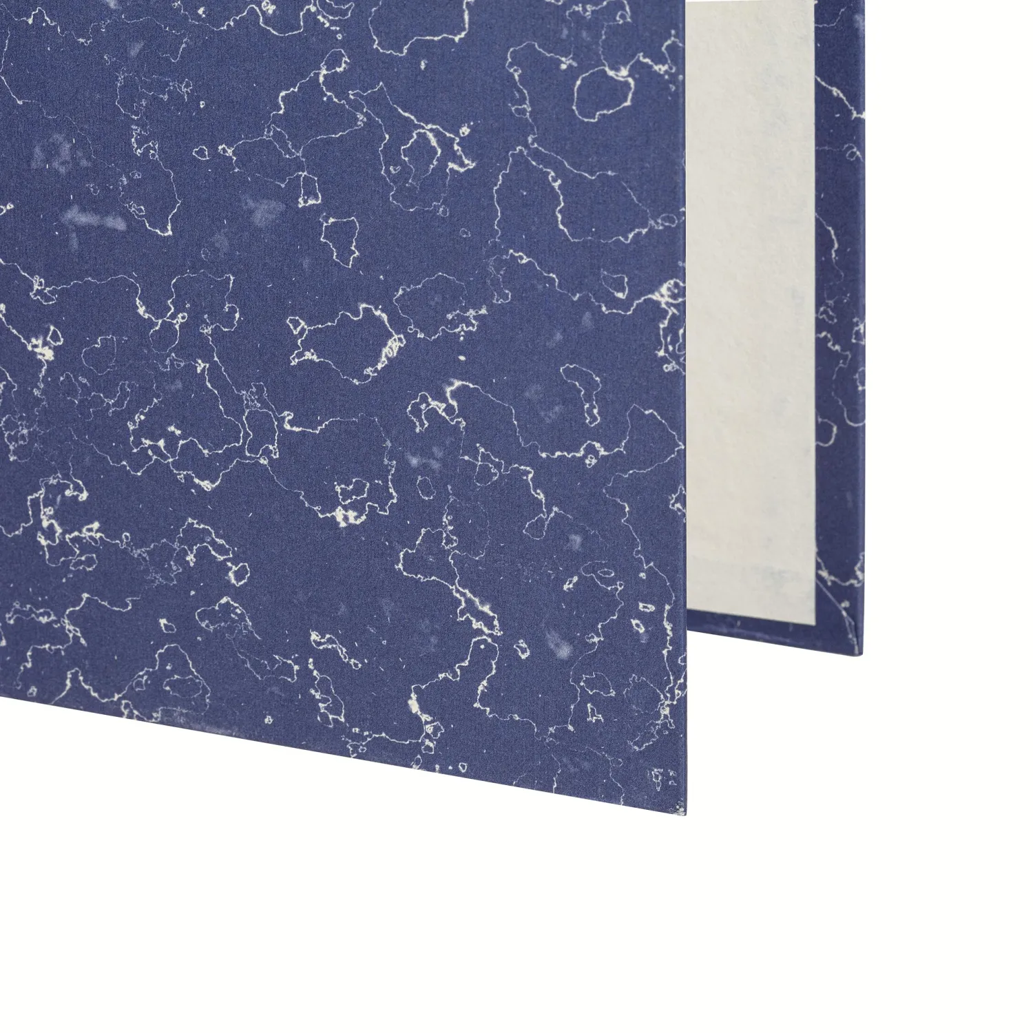 Папка-регистратор без мет.уголка_бюджет 75мм ч/б,син,бум/бум - фото 3