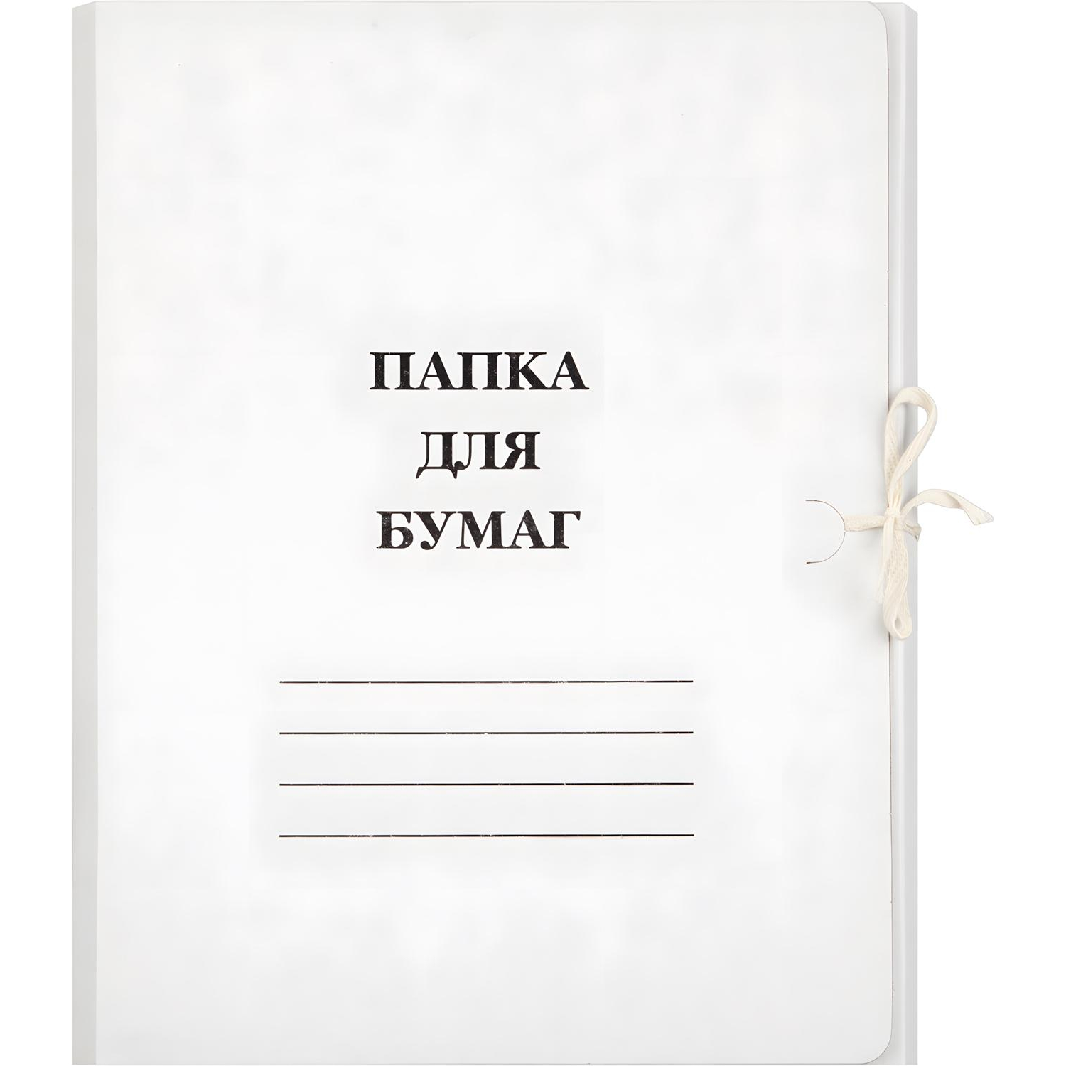 Папка с завязками 380г/м2, мелованная - фото 1