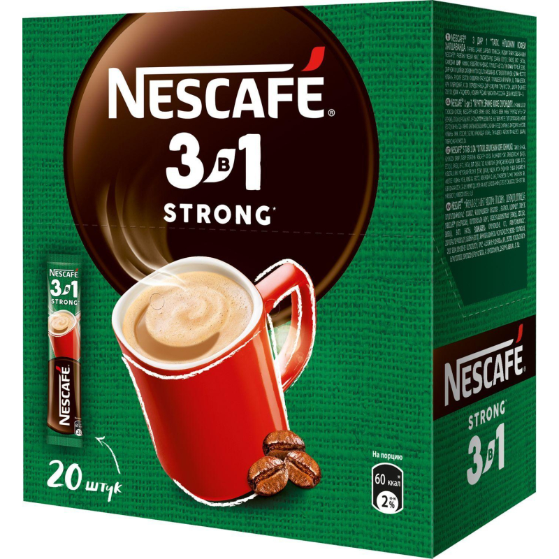 Кофе Nescafe 3 в 1 крепкий раств., шоу-бокс, 20штx14,5г - фото 8