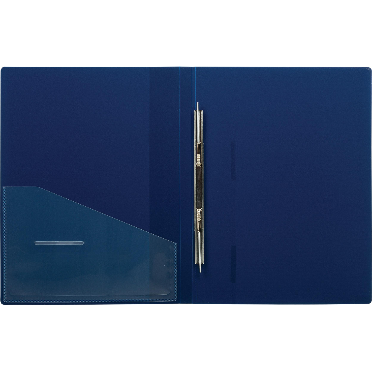 Скоросшиватель пластиковый с внутренним карманом Attache А4 син 200л,0,7мм - фото 3