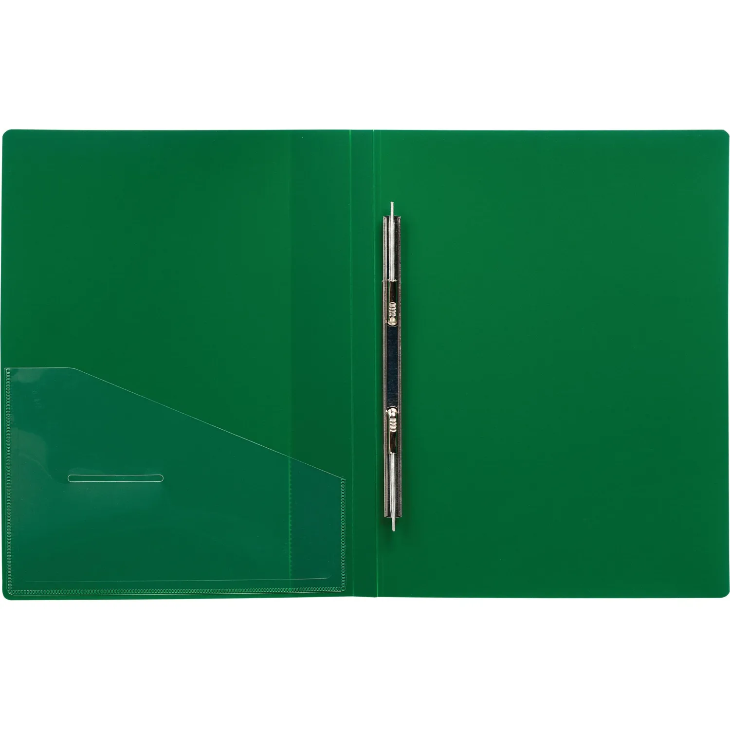 Скоросшиватель пластиковый с внутренним карманом Attache А4 зел 200л,0,7 мм - фото 3