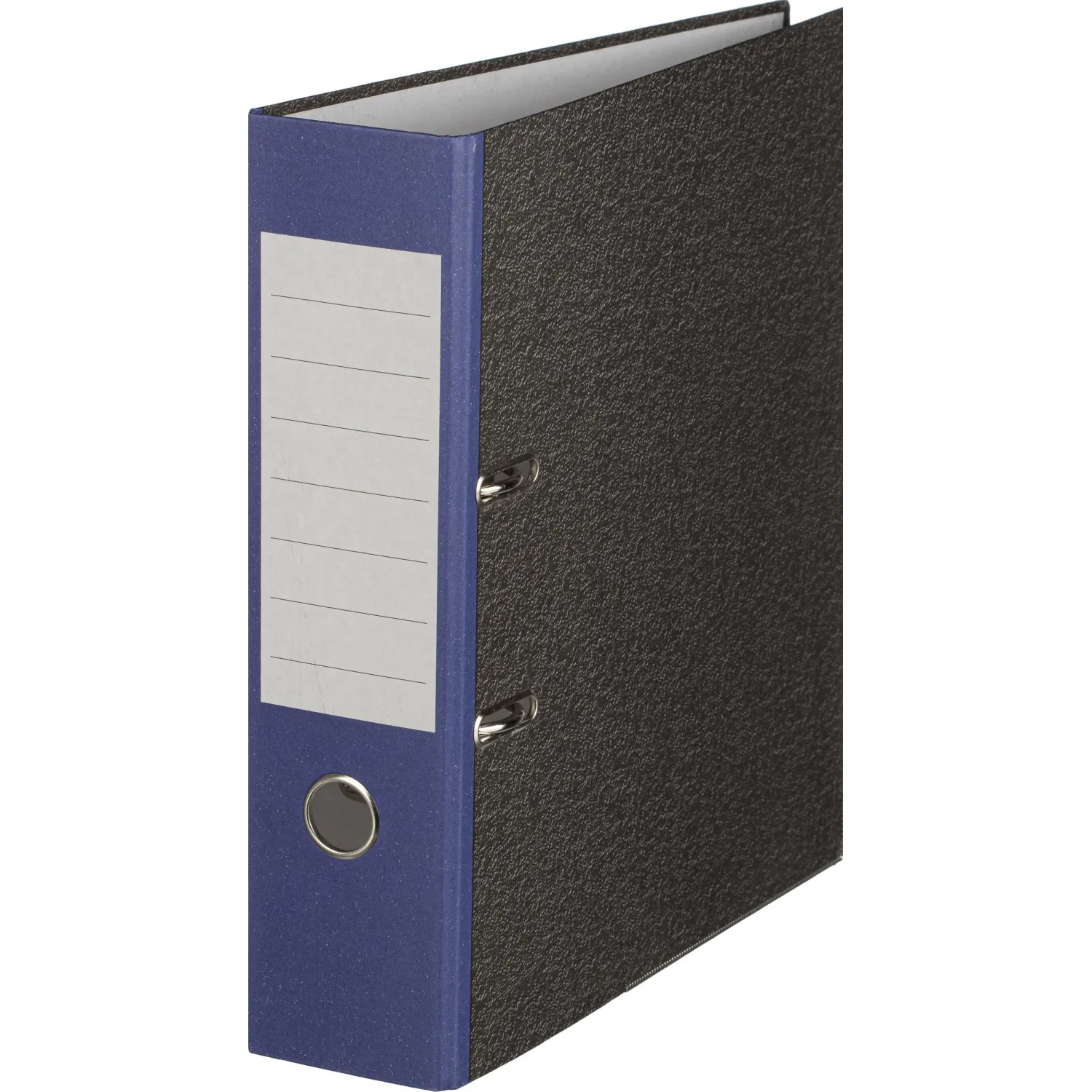 Папка-регистратор  80 мм мрамор с син кор.,мет.уг.,бум./бум - фото 8