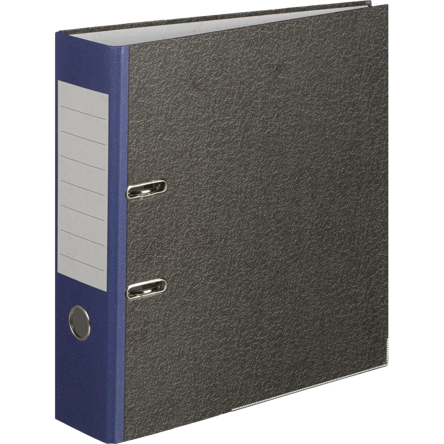 Папка-регистратор  80 мм мрамор с син кор.,мет.уг.,бум./бум - фото 9