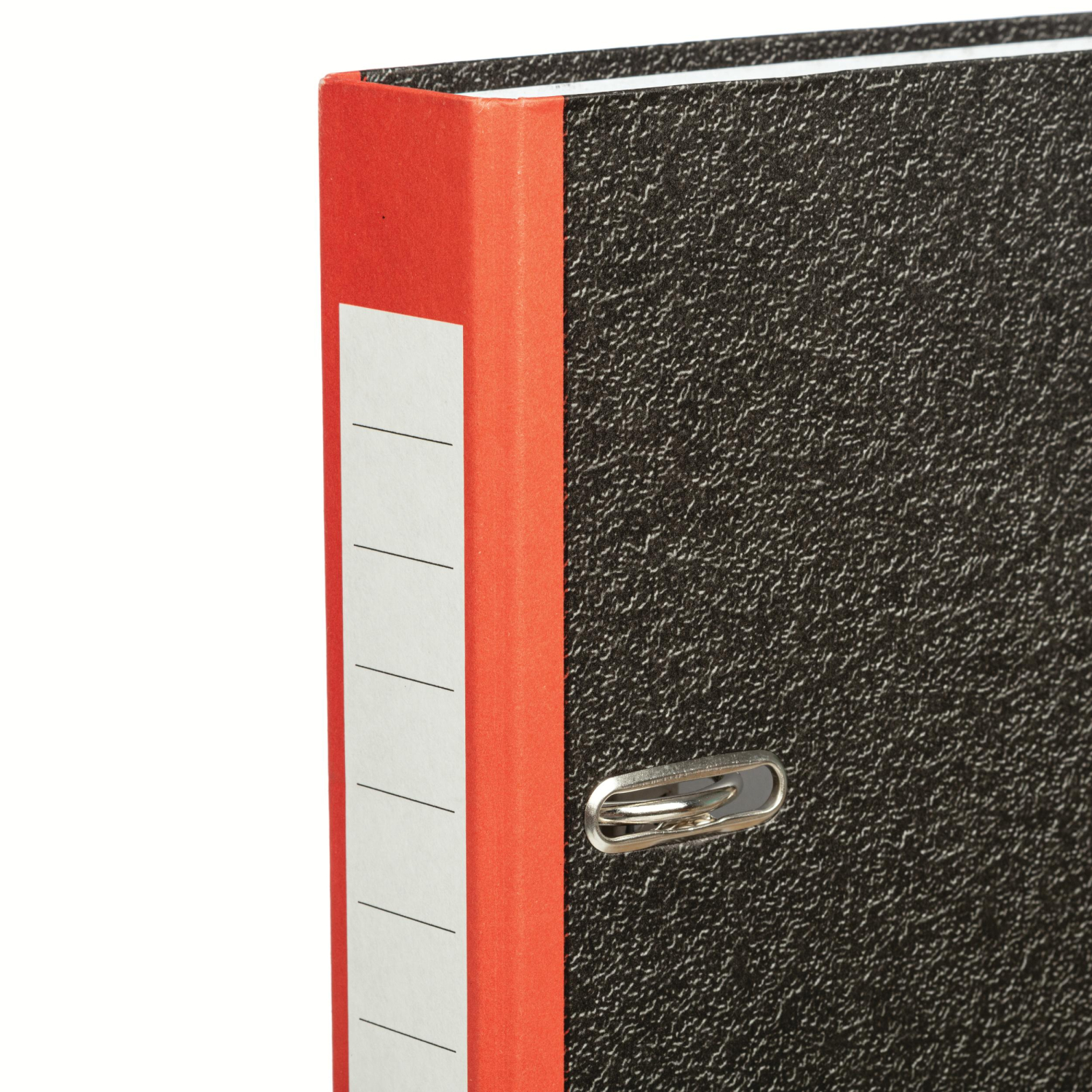 Папка-регистратор  50 мм мрамор с красн кор,мет.уг.,бум/бум - фото 5