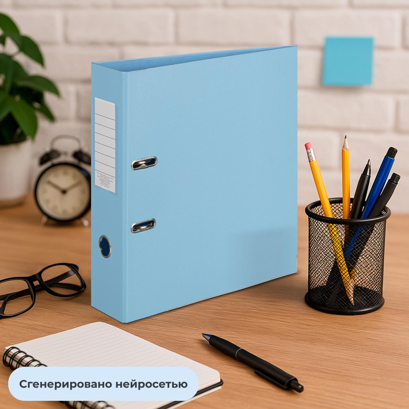 Папка-регистратор Attache Bright colours 80 мм мет. уг. голуб,ПБП2,карм.кор - фото 14