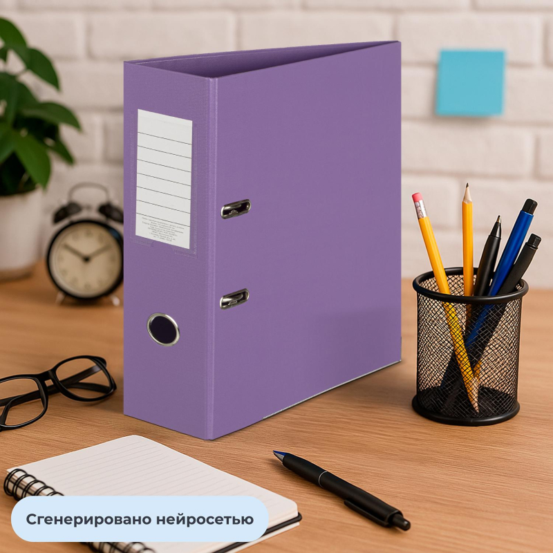 Папка-регистратор Attache Bright colours 80 мм мет. уг. сирен,ПБП2,карм.кор - фото 13
