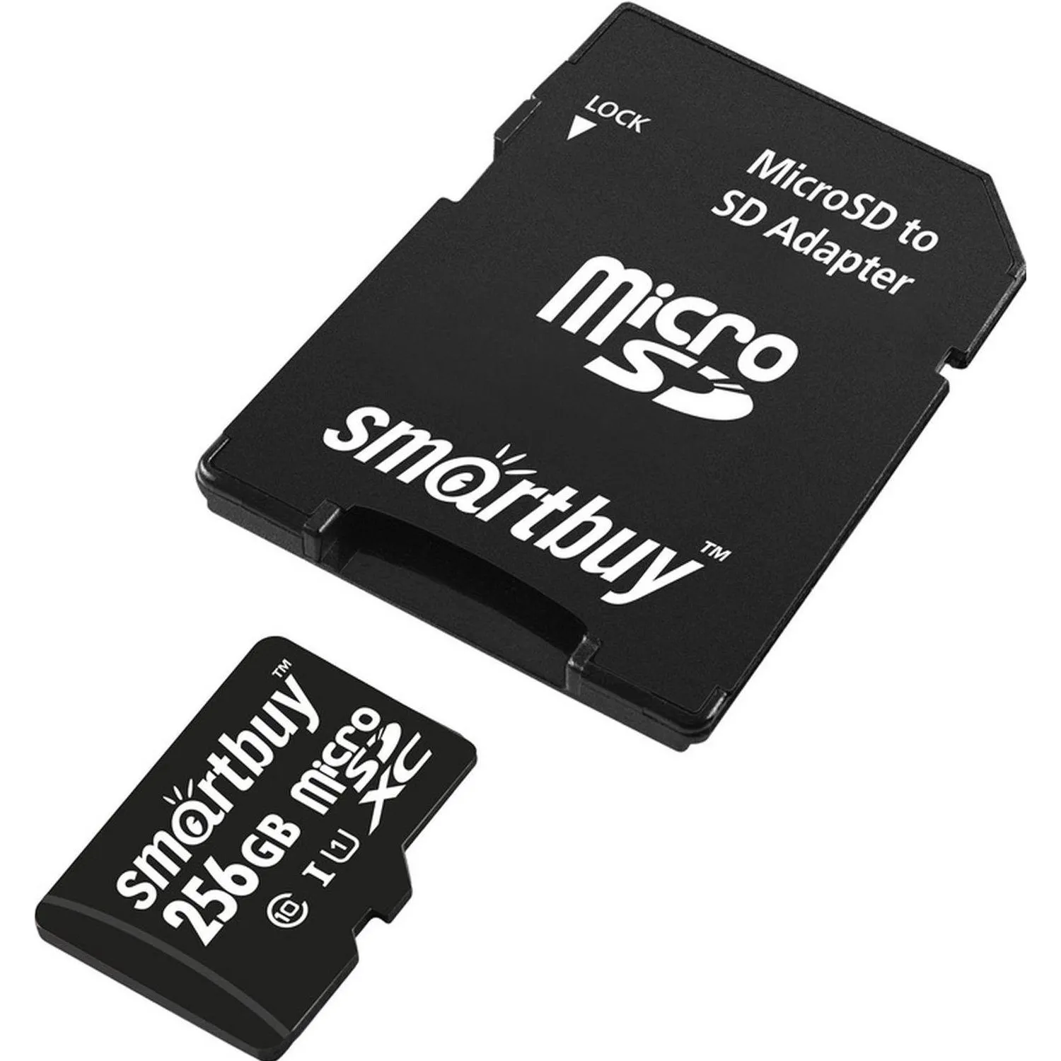 Карта памяти SmartBuy microSDXC 256Gb UHS-I Cl10 +ад, SB256GBSDCL10-01 - фото 2