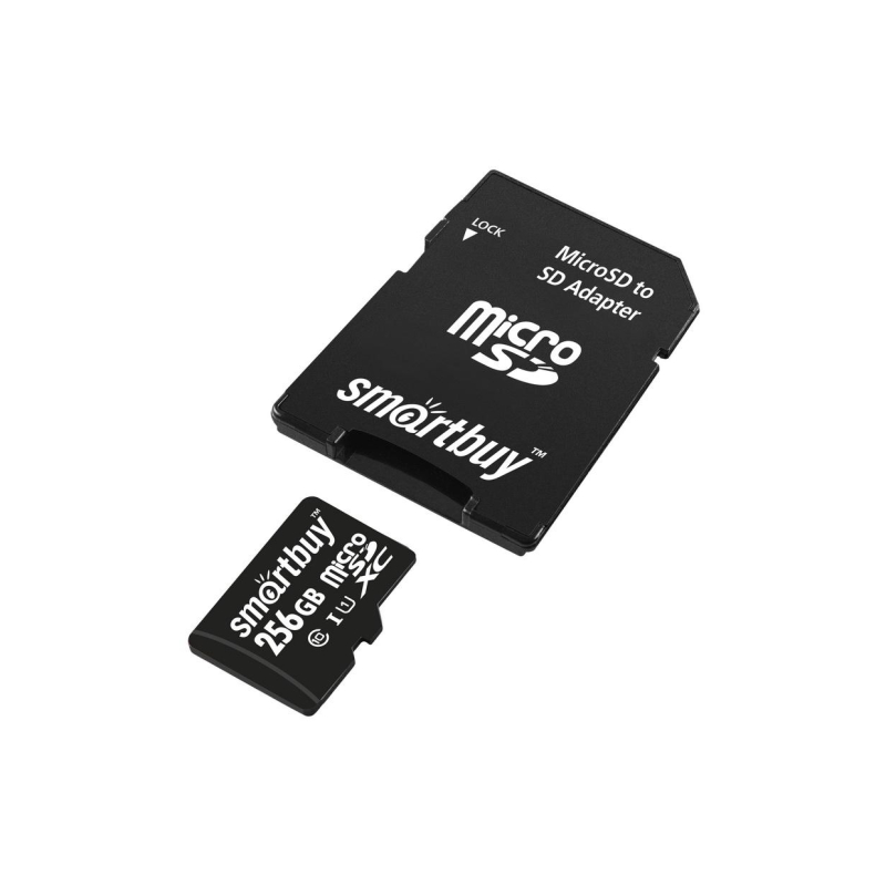 Карта памяти SmartBuy microSDXC 256Gb UHS-I Cl10 +ад, SB256GBSDCL10-01 - фото 3