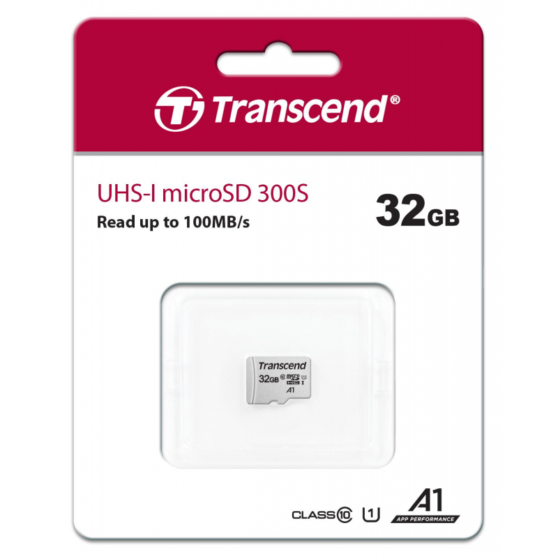 Карта памяти Transcend 300S microSDHC 32Gb UHS-I Cl10, TS32GUSD300S - фото 3