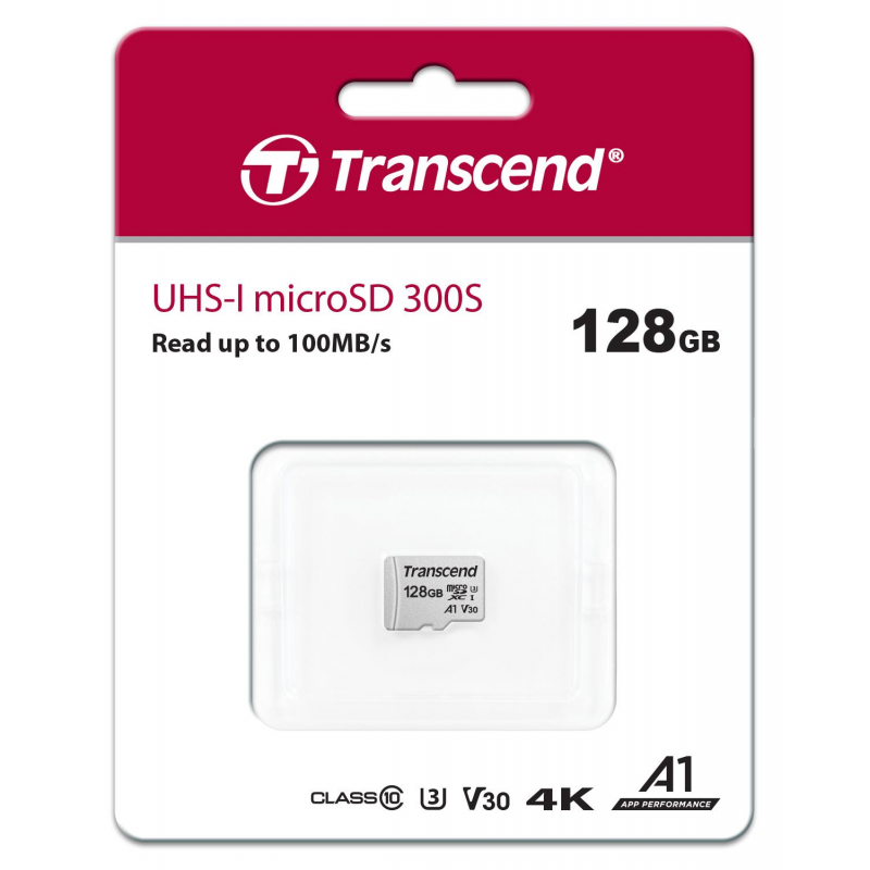 Карта памяти Transcend 300S microSDXC 128Gb UHS-I A1, TS128GUSD300S - фото 3