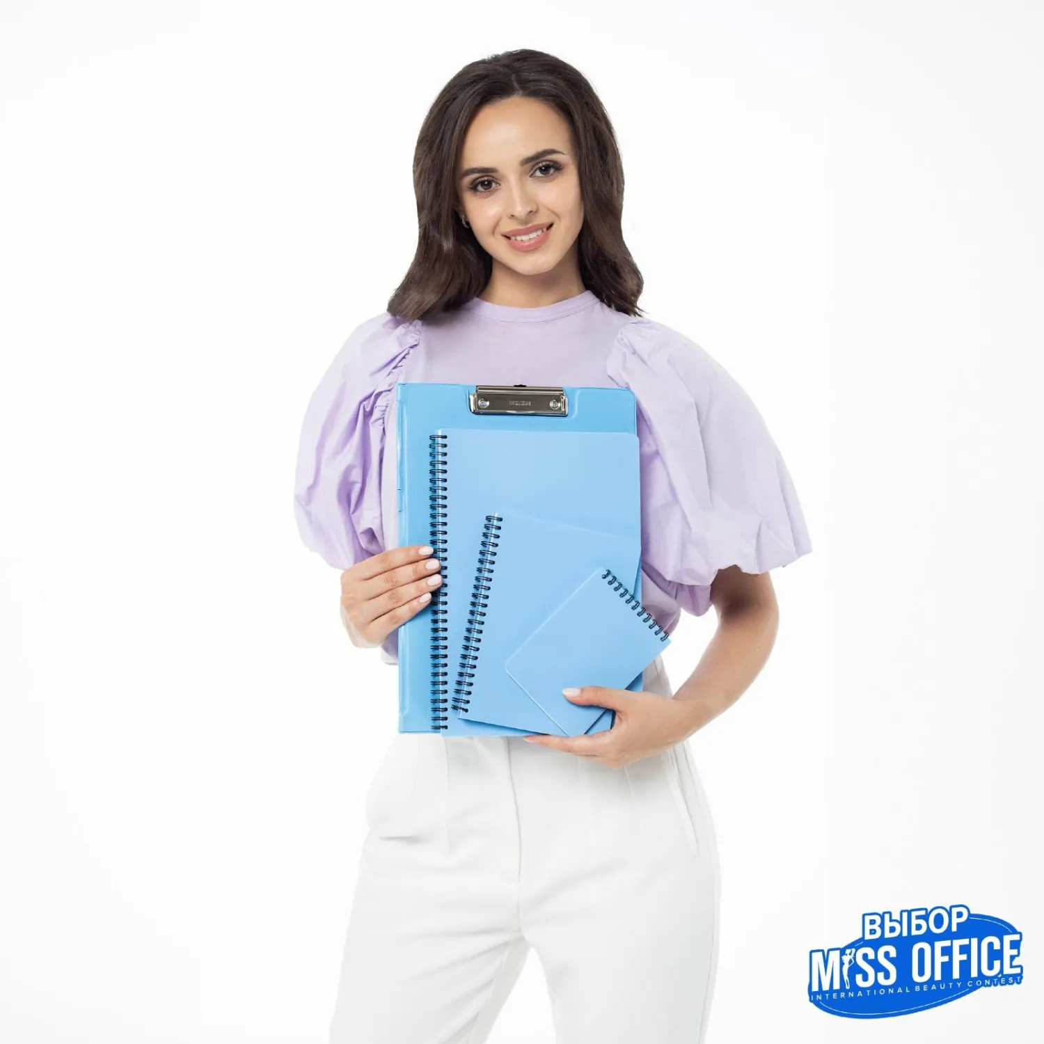 Папка-планшет с зажимом и крышкой Attache Bright colours A4 голубой - фото 9