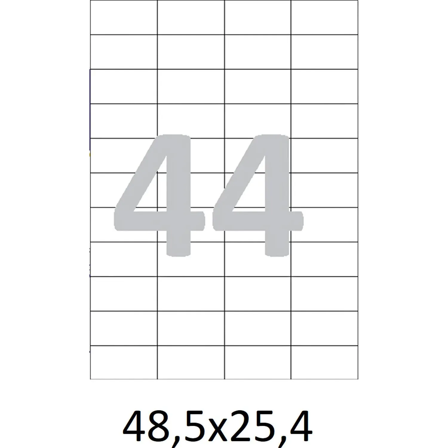 Этикетки самоклеящиеся  48,5х25,4 мм 44 шт. на лист.А4 100л - фото 4