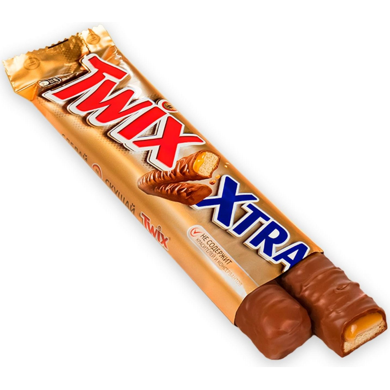 Шоколадный батончик Twix Xtra с карамелью и печеньем, 82г - фото 5