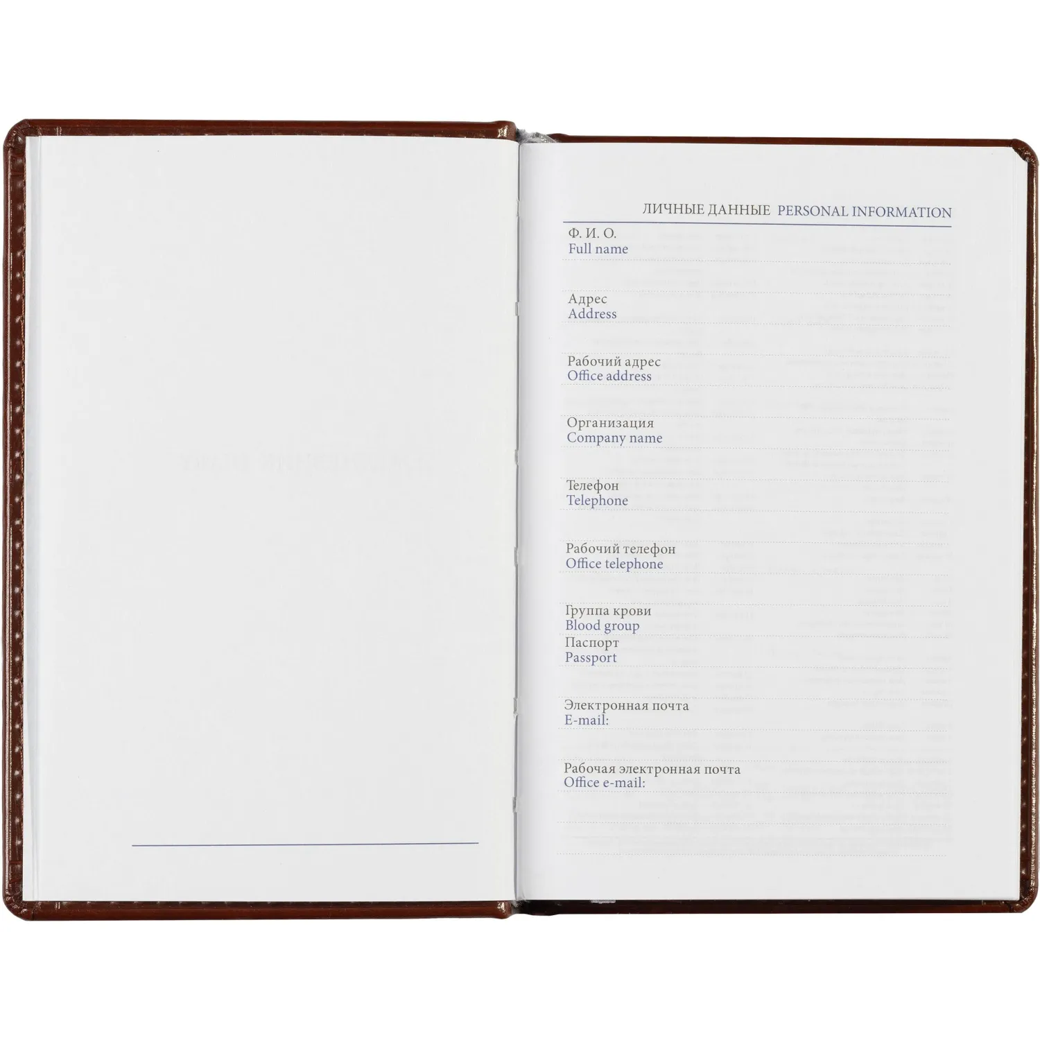 Ежедневник недатированный коричневый,А6,100x150, 320стр,Agenda - фото 10