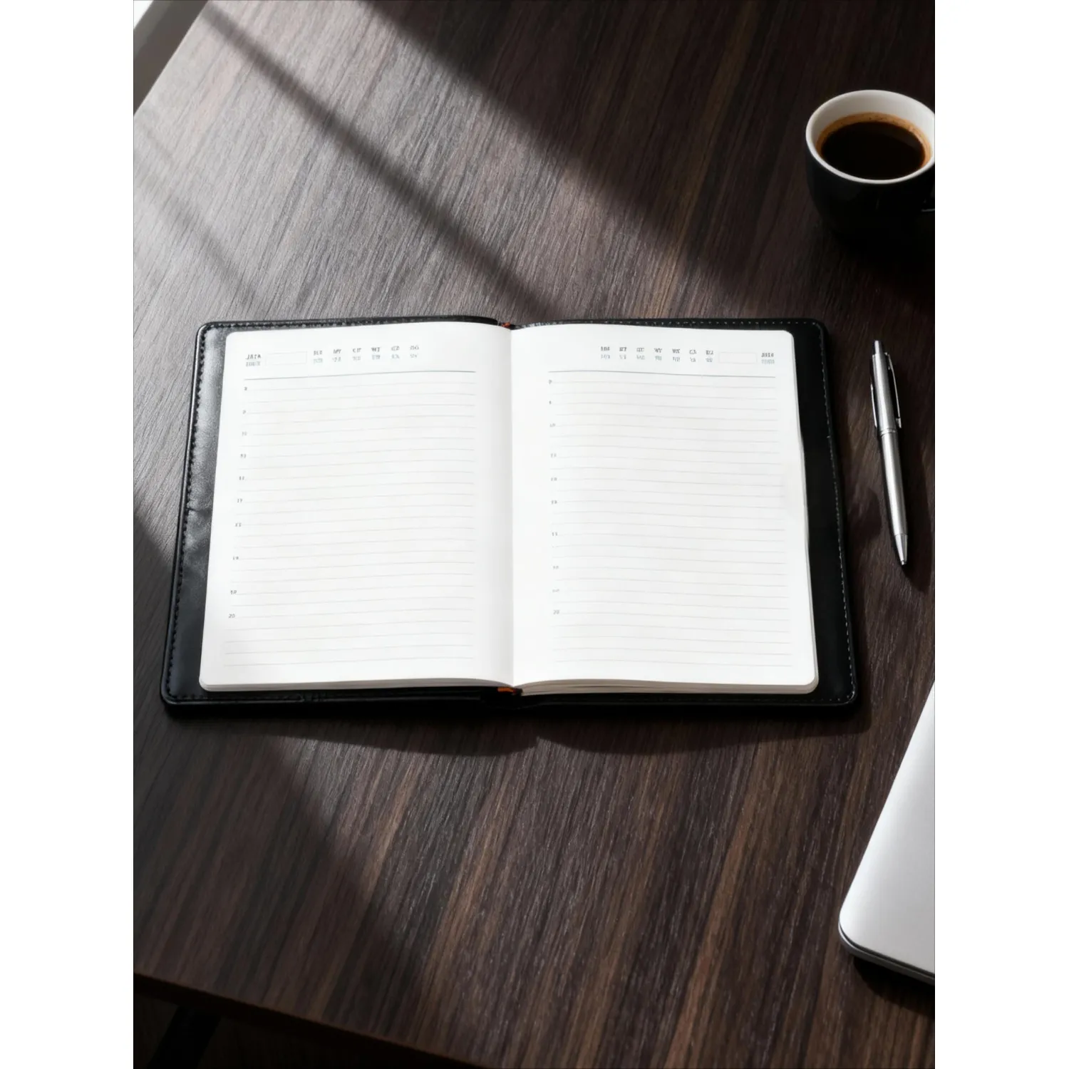 Ежедневник недатированный черный, А5,148x218, 352стр, Agenda - фото 7