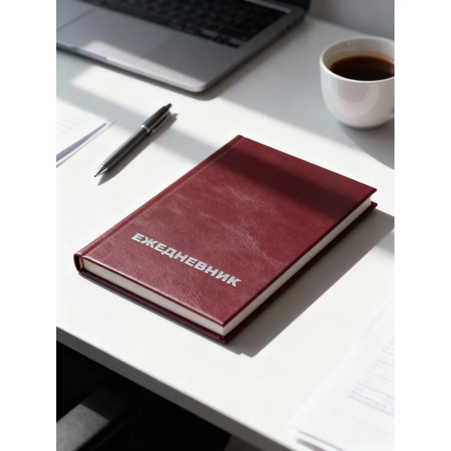 Ежедневник недатированный Attache Economy, бумвинил,бордо,А5,128х200мм,160л - фото 11