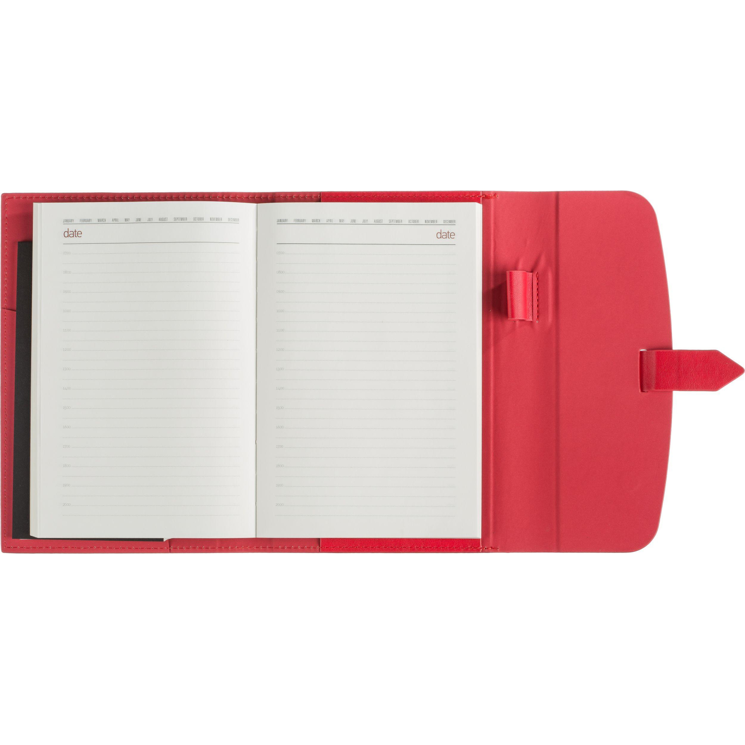 Ежедневник недатированныйА5 Senate красный 272 стр. 3-213/01 - фото 2