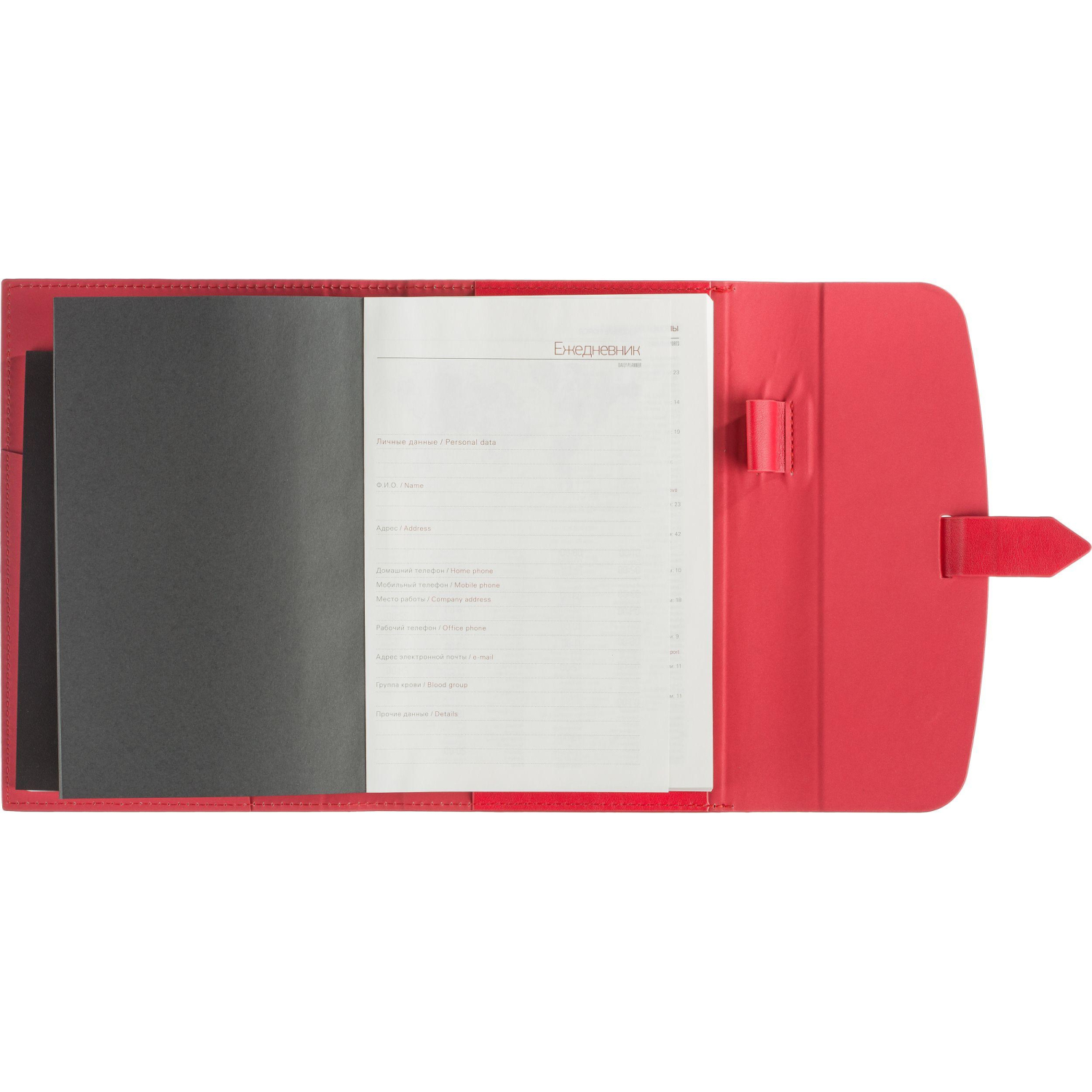 Ежедневник недатированныйА5 Senate красный 272 стр. 3-213/01 - фото 4