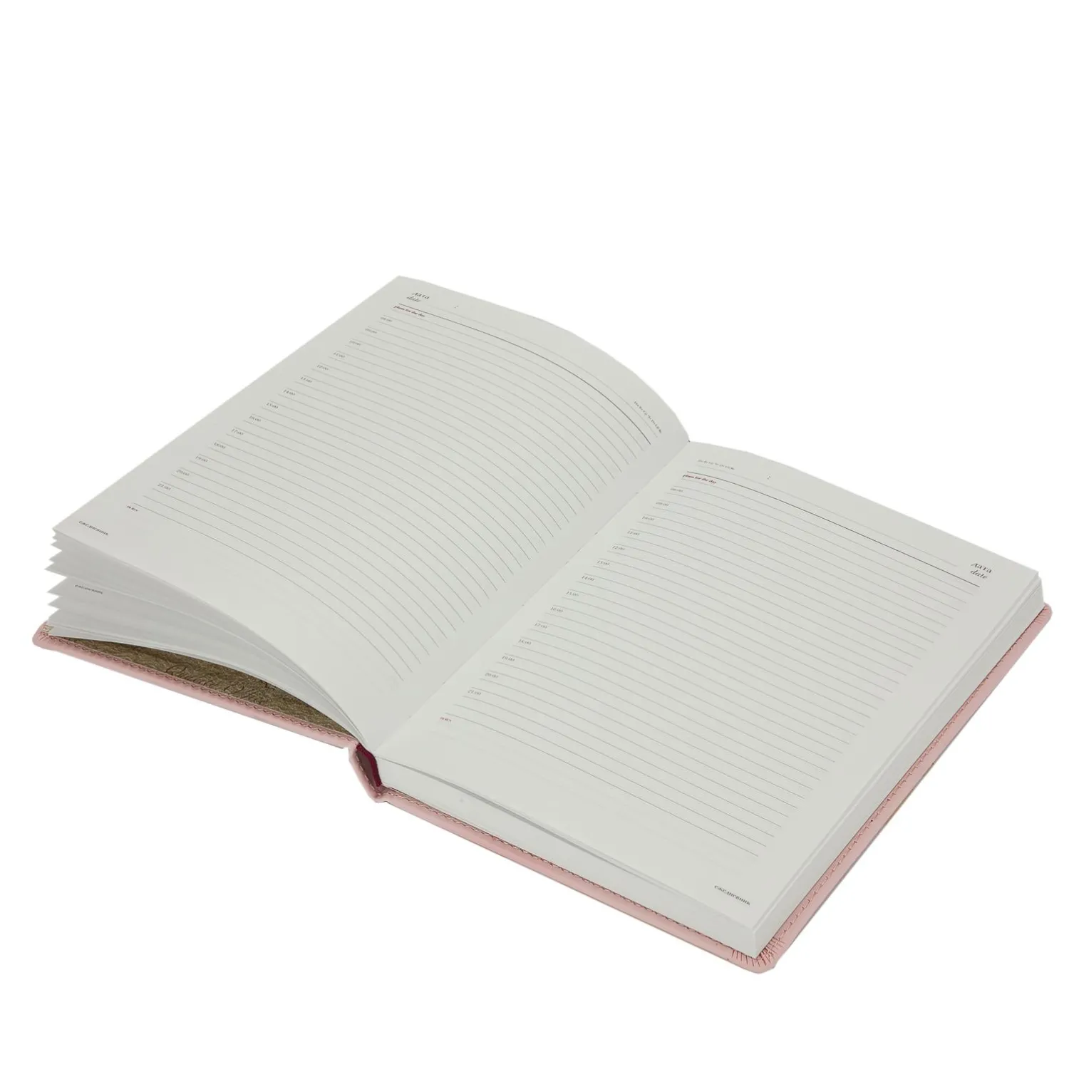 Ежедневник недатированный А5+, 136л, Velvet зефирный розовый  3-115/34 - фото 3