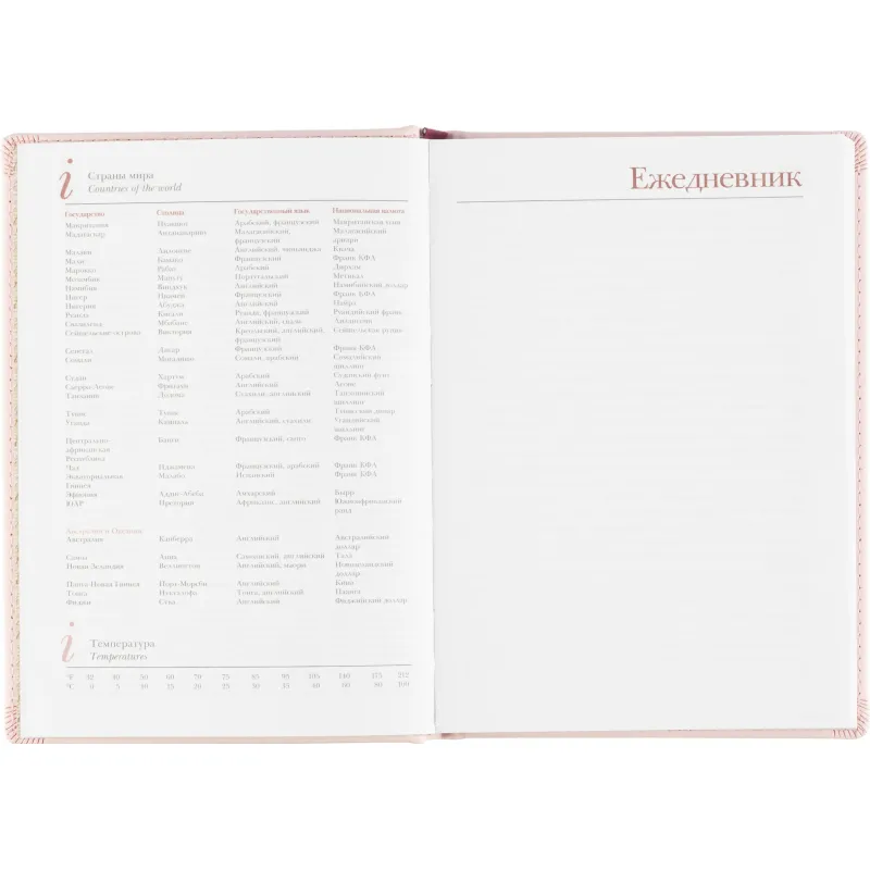 Ежедневник недатированный А5+, 136л, Velvet зефирный розовый  3-115/34 - фото 17