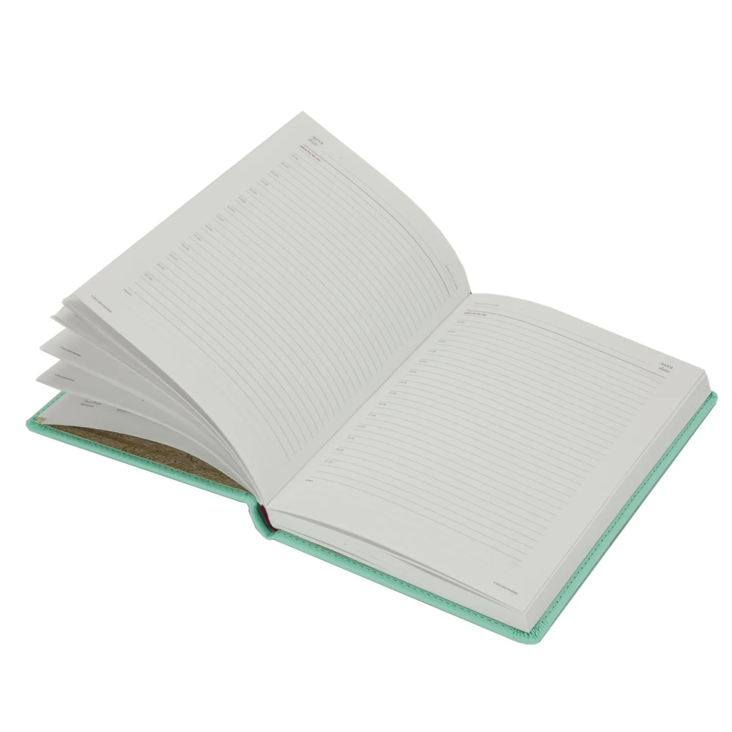 Ежедневник недатированный А5+, 136л, Velvet зефирный мятный 3-115/36 - фото 3