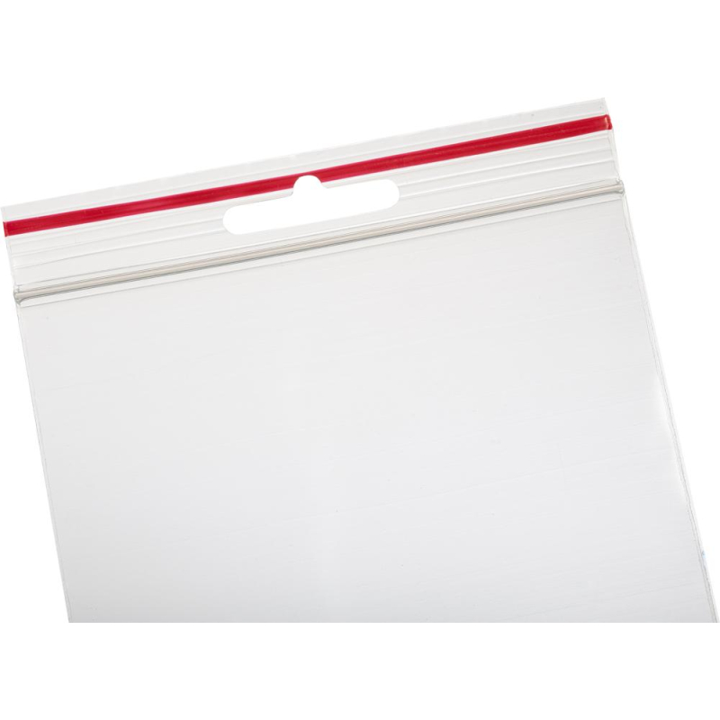 Пакет с замком (Zip Lock) с европодвесом 10 х 17 см, 60 мкм, 100 шт/уп - фото 4