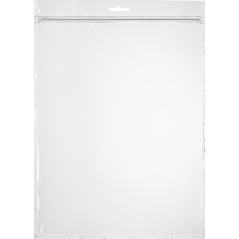 Пакет с замком (Zip Lock) с европодвесом 25 х 35 см, 60 мкм, 100 шт/уп - фото 1