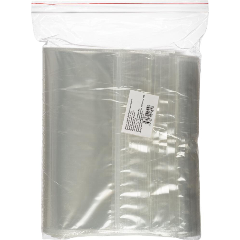 Пакет с замком (Zip Lock) с европодвесом 25 х 35 см, 60 мкм, 100 шт/уп - фото 5