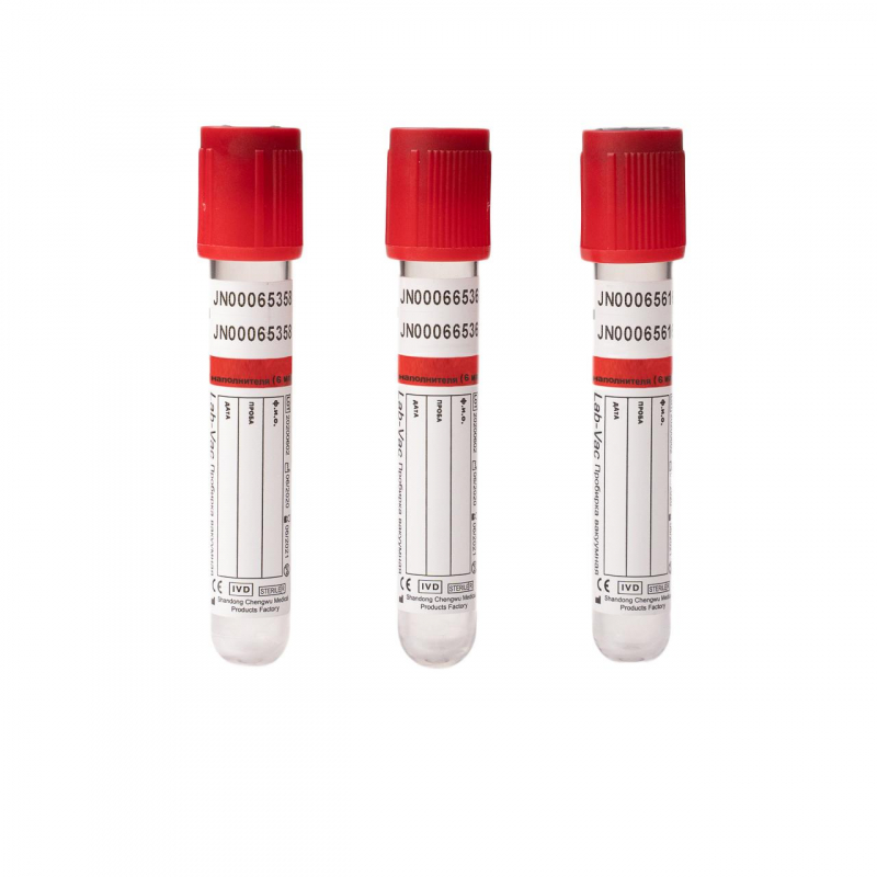 Вакуумные пробирки без наполнителя 6 мл (13х100 мм) Lab-Vac 100шт/уп - фото 1