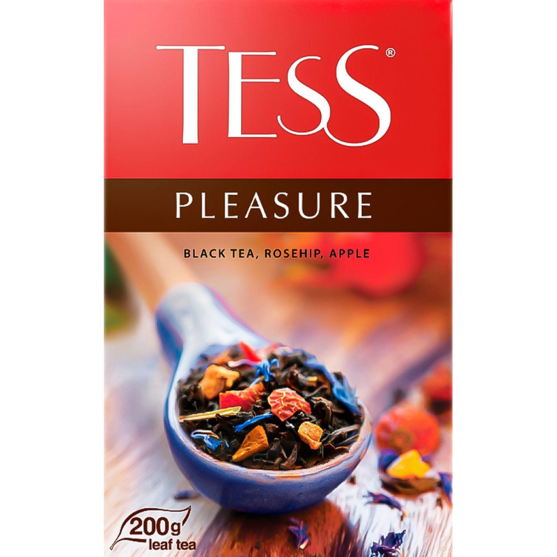 Чай Tess Pleasure листовой черный с добавками,200г 1005-12 - фото 1