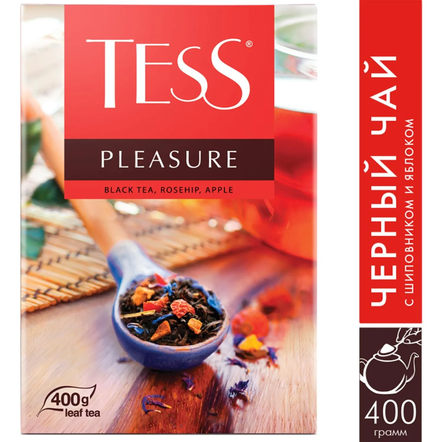 Чай Tess Pleasure листовой черный с добавками,400г 1502-10 - фото 4