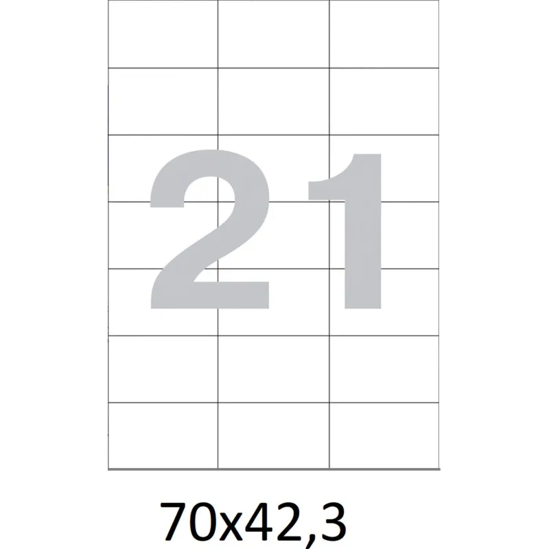 Этикетки самоклеящиеся  70х42,3 мм/21 шт. на лист. А4  50листов - фото 4