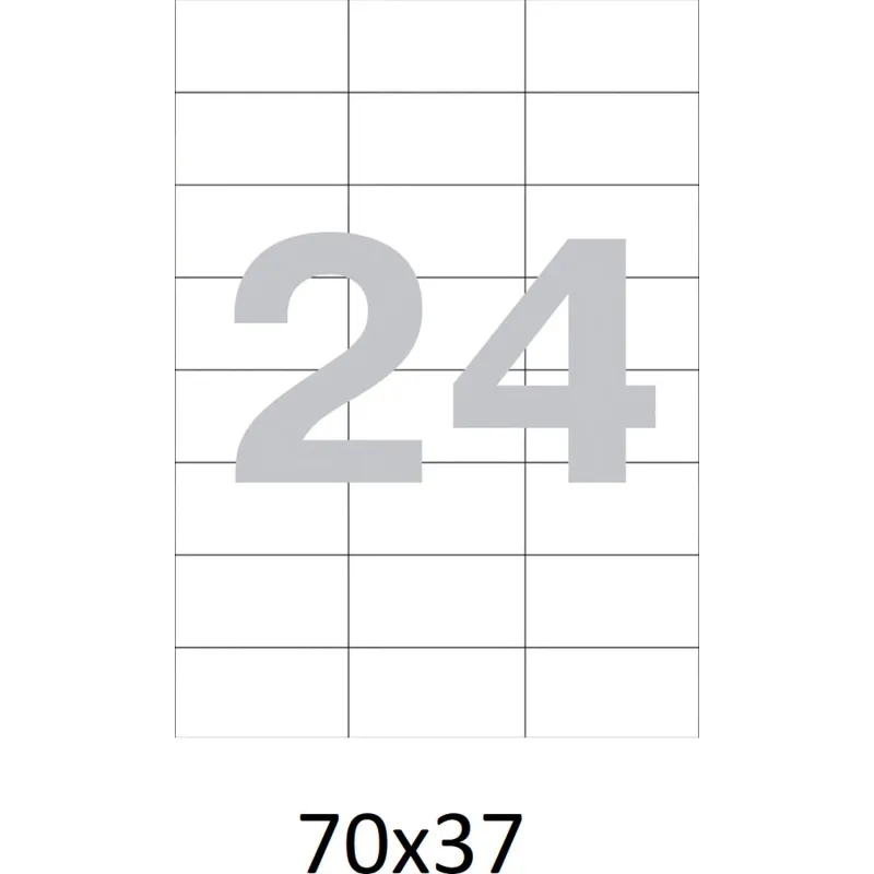 Этикетки самоклеящиеся  70х37 мм/24 шт. на листе А4  50листов - фото 4