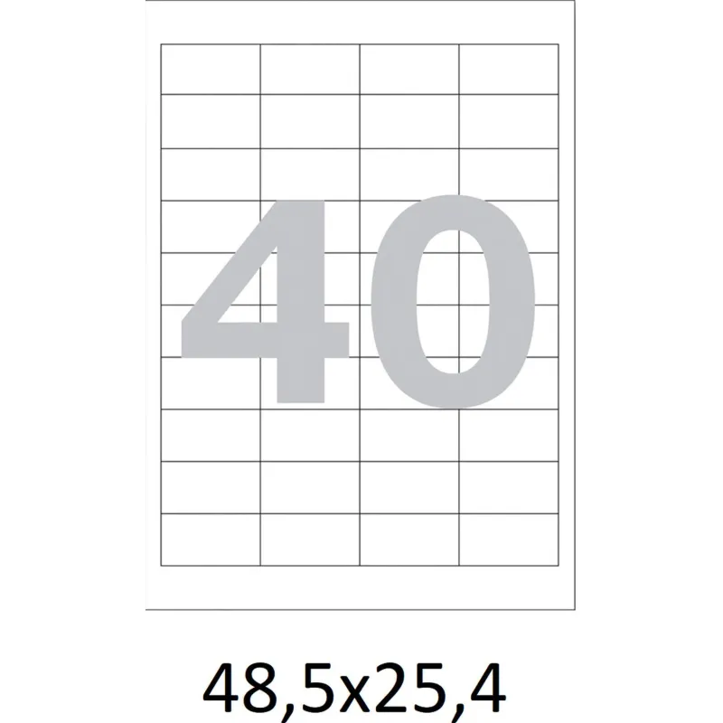 Этикетки самоклеящиеся  48,5х25,4 мм/40 шт. на лист.А4  50листов - фото 4