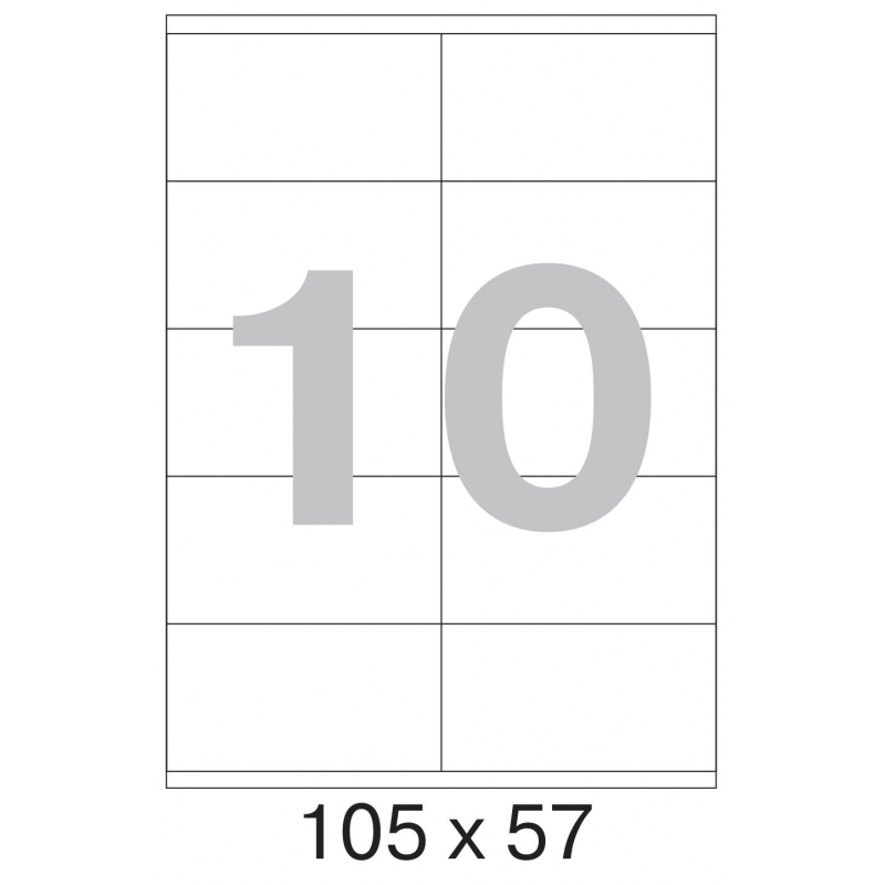 Этикетки самоклеящиеся  105х57 мм/10 шт. на листеА4  50листов - фото 3