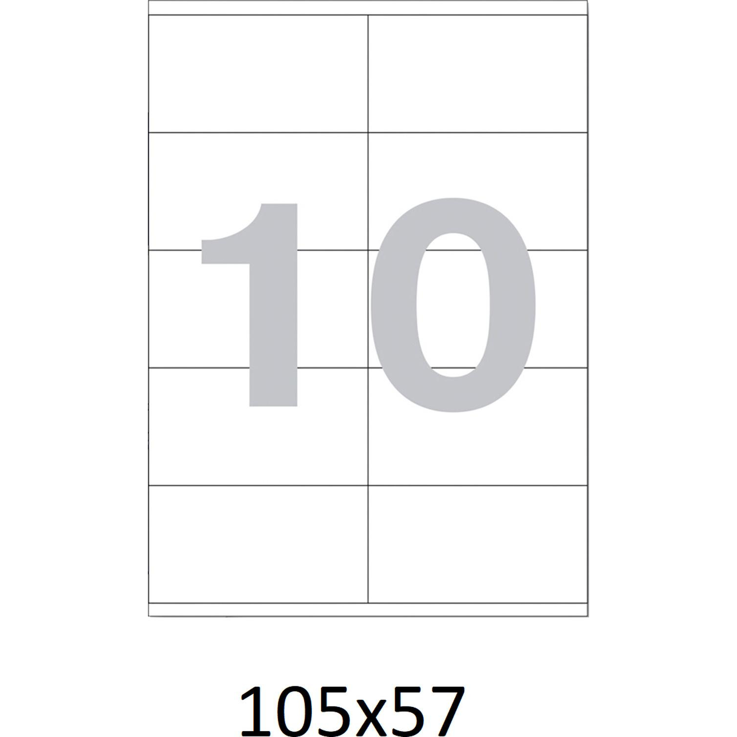 Этикетки самоклеящиеся  105х57 мм/10 шт. на листеА4  50листов - фото 4