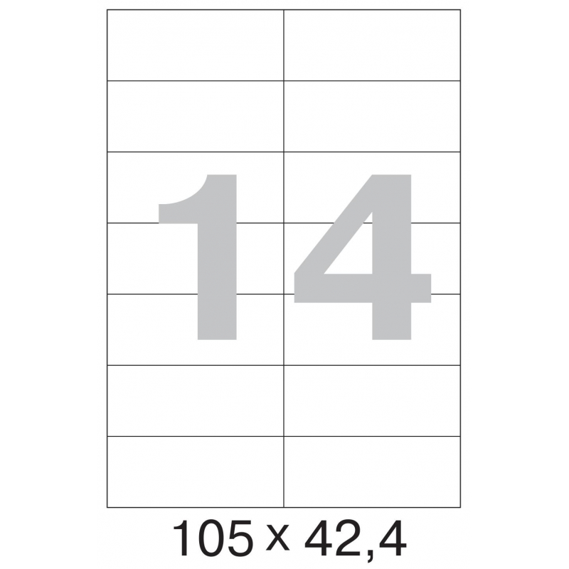 Этикетки самокл. ProMEGA Label BASIC 105х42,4 мм/14 шт. на листеА4  50лис - фото 3