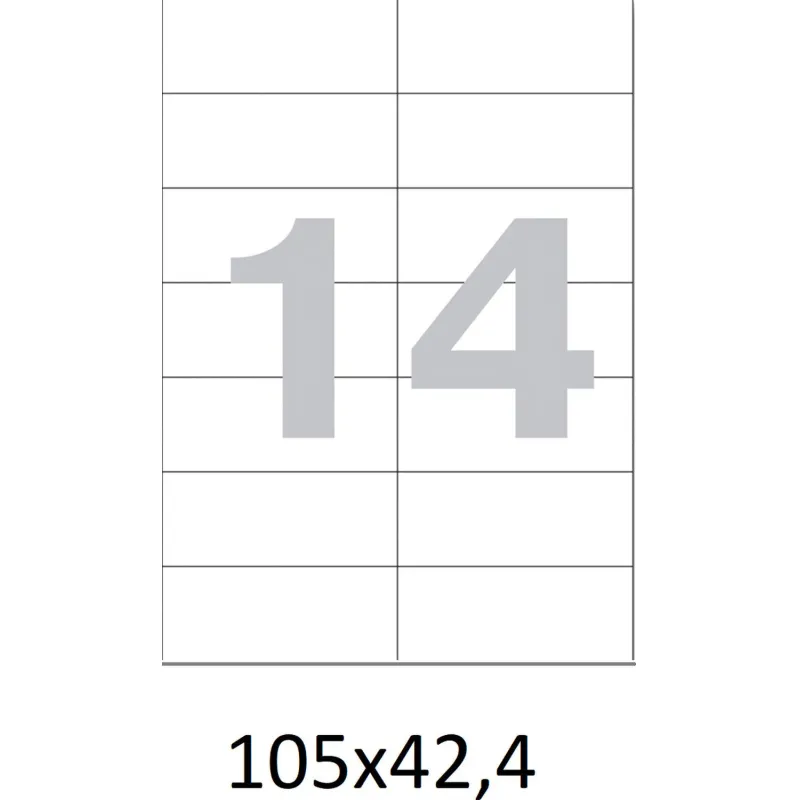 Этикетки самоклеящиеся  105х42,4 мм/14 шт. на листеА4  50листов - фото 4