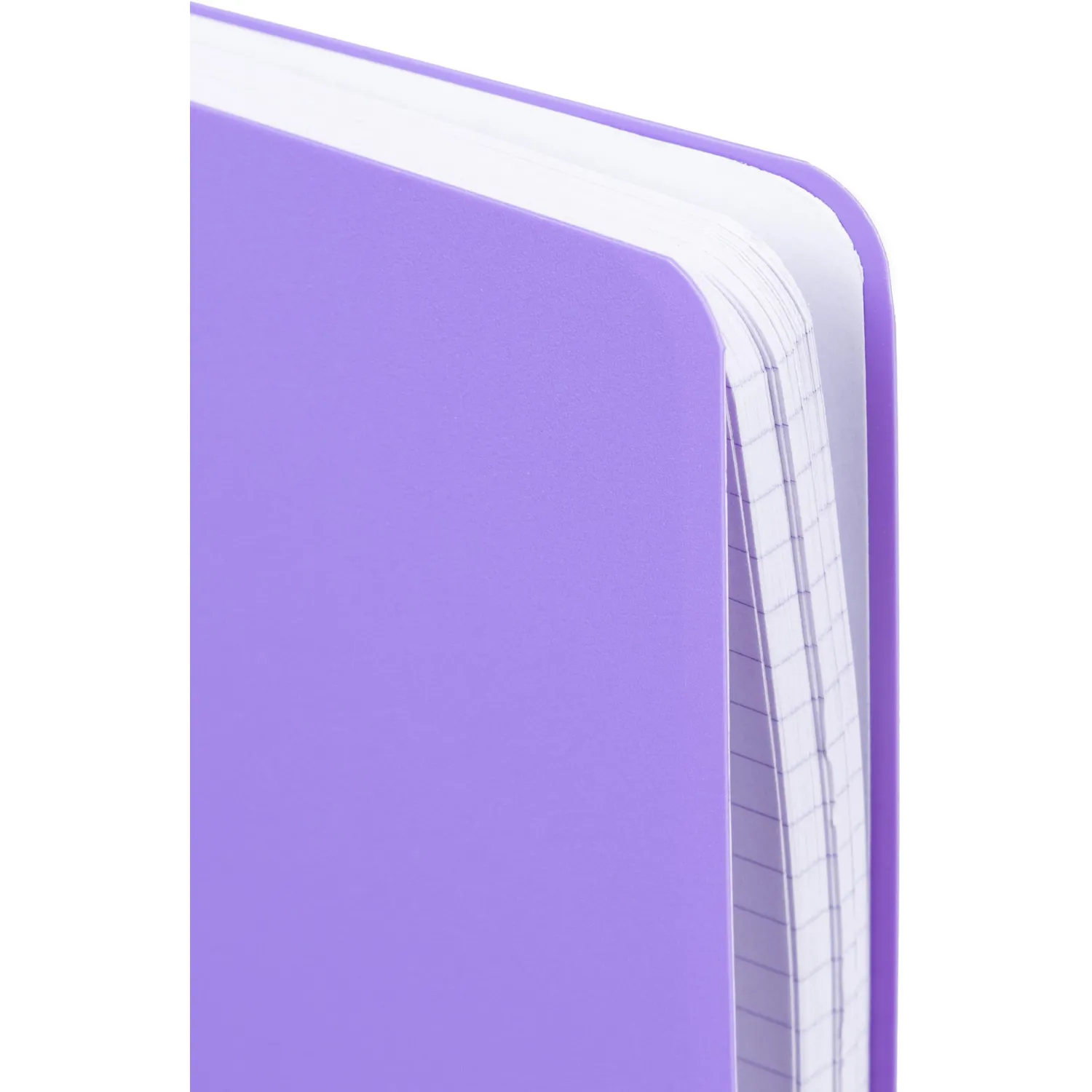 Бизнес-тетрадь А5,96л,кл,спир,пласт,тон.бл. Attache Bright colours Сиренев - фото 3