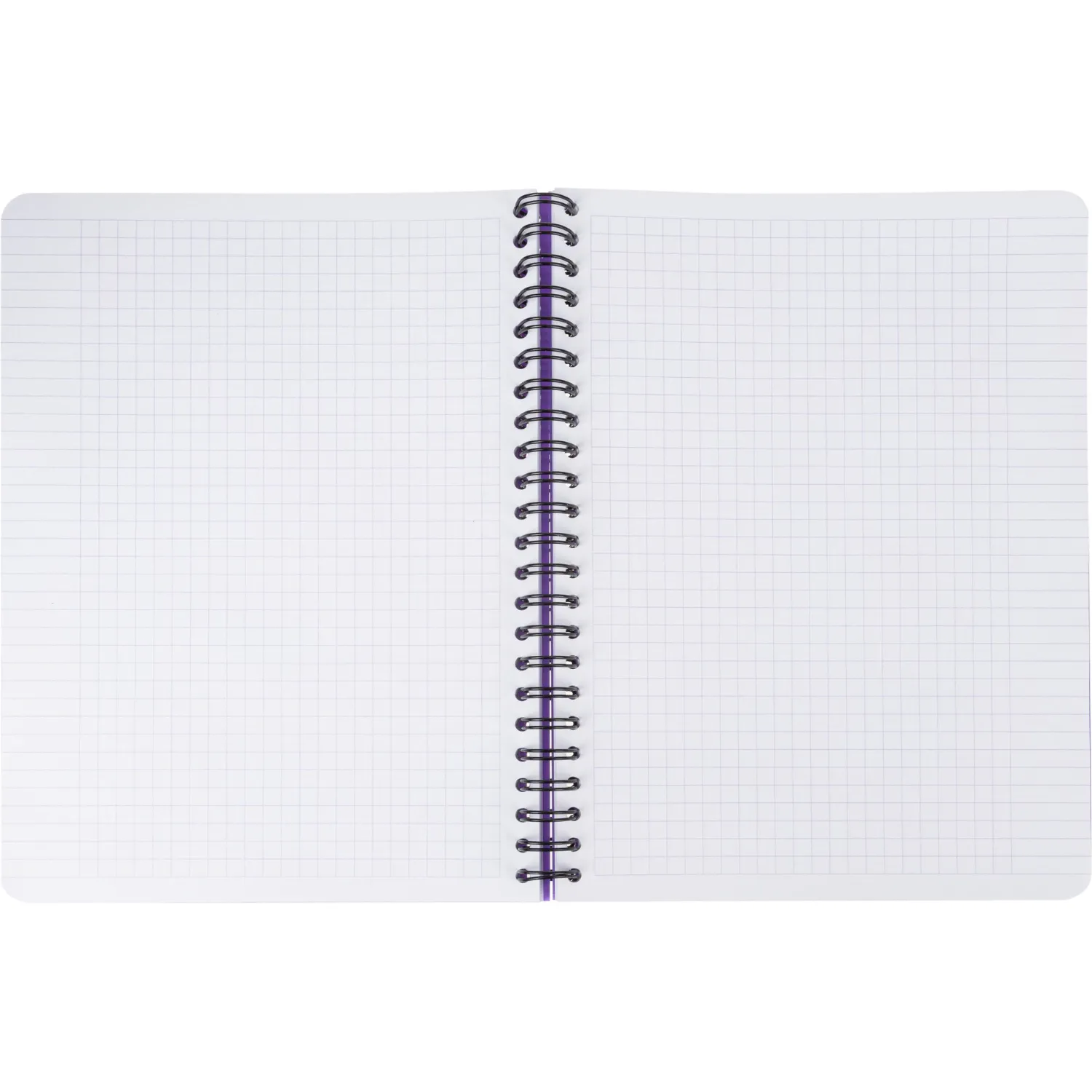 Бизнес-тетрадь А5,96л,кл,спир,пласт,тон.бл. Attache Bright colours Сиренев - фото 6