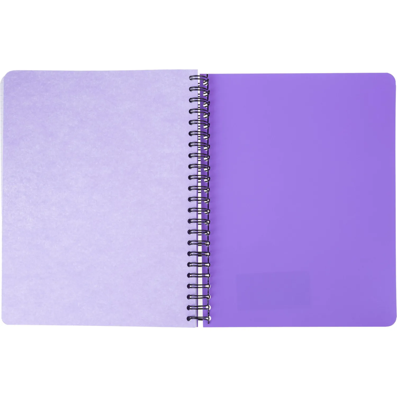 Бизнес-тетрадь А5,96л,кл,спир,пласт,тон.бл. Attache Bright colours Сиренев - фото 7