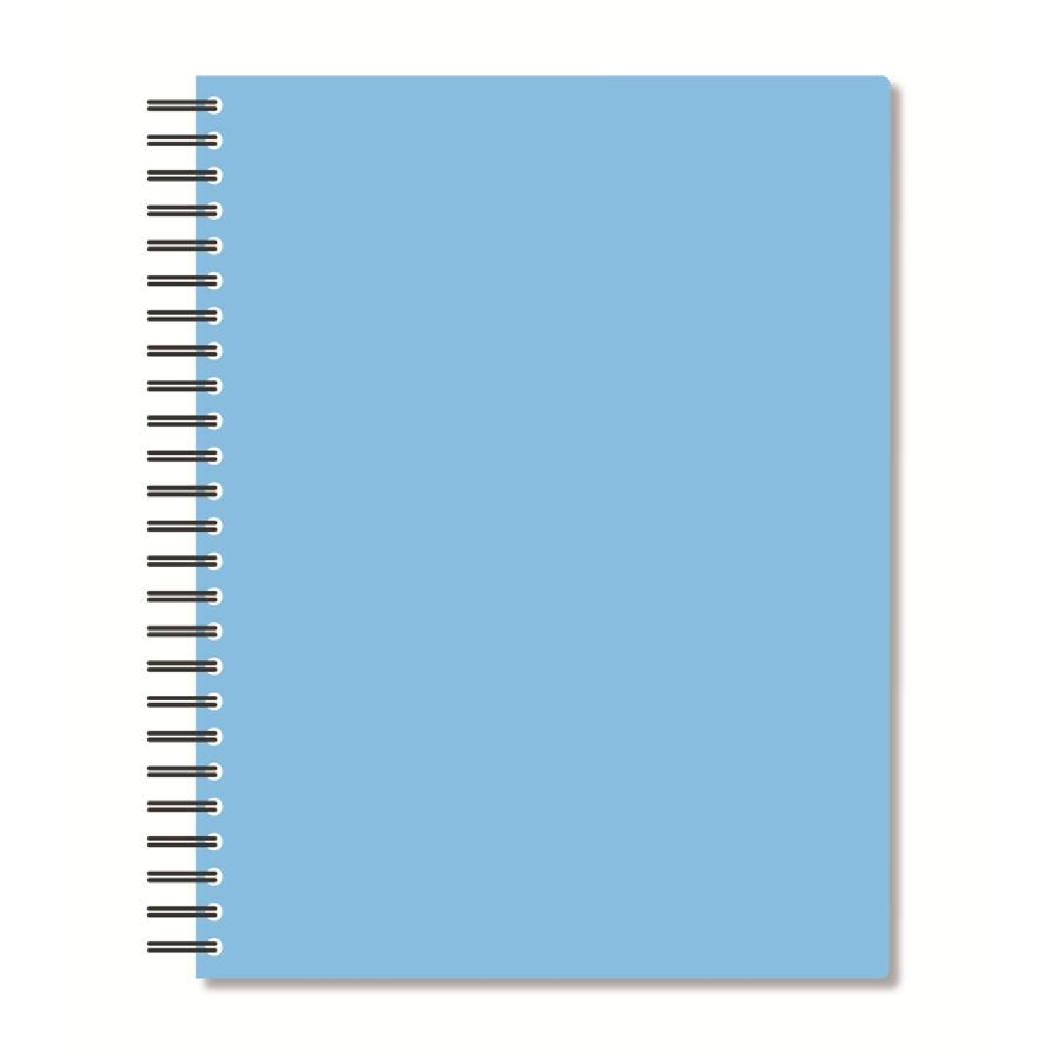 Бизнес-тетрадь А5,96л,кл,спир,пластик,тон.бл. Attache Bright colours Голуб - фото 1