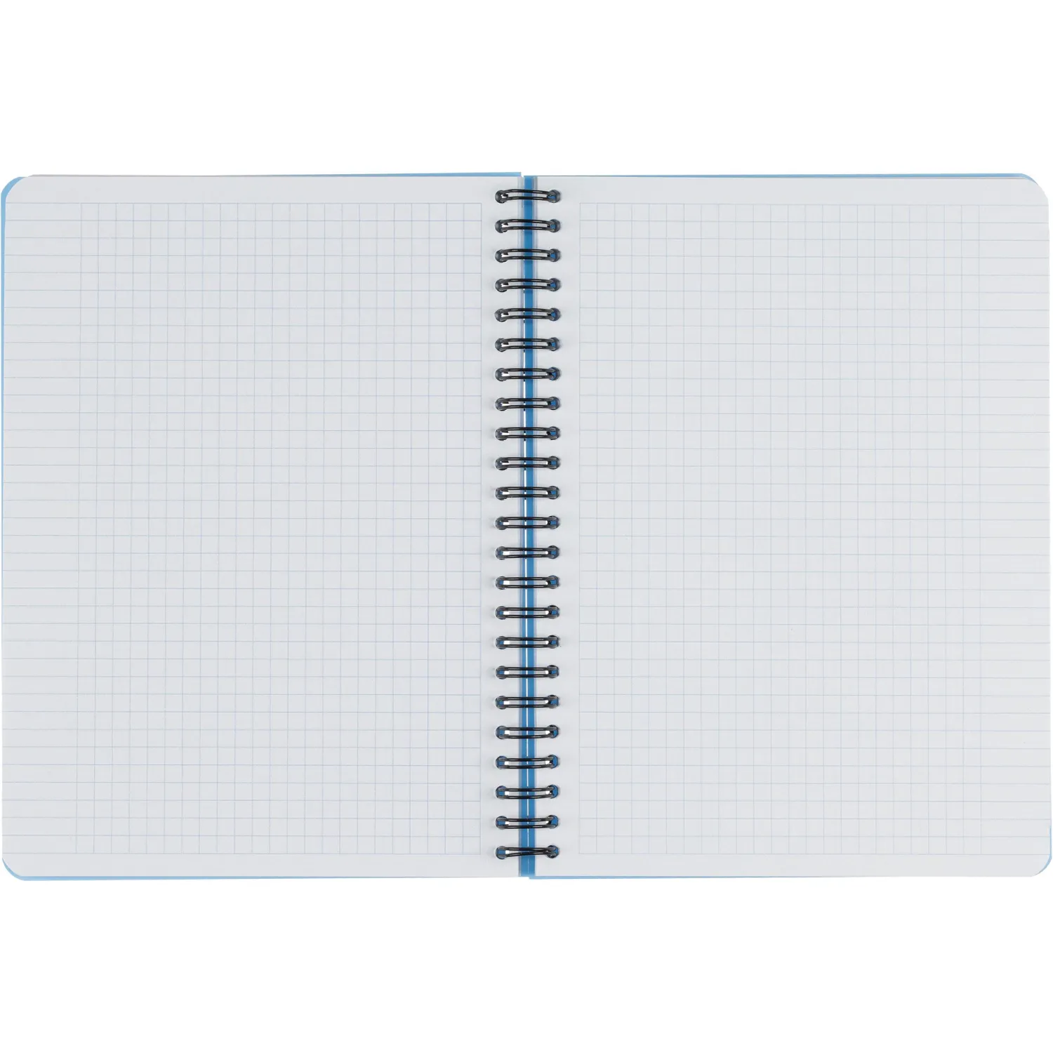 Бизнес-тетрадь А5,96л,кл,спир,пластик,тон.бл. Attache Bright colours Голуб - фото 6