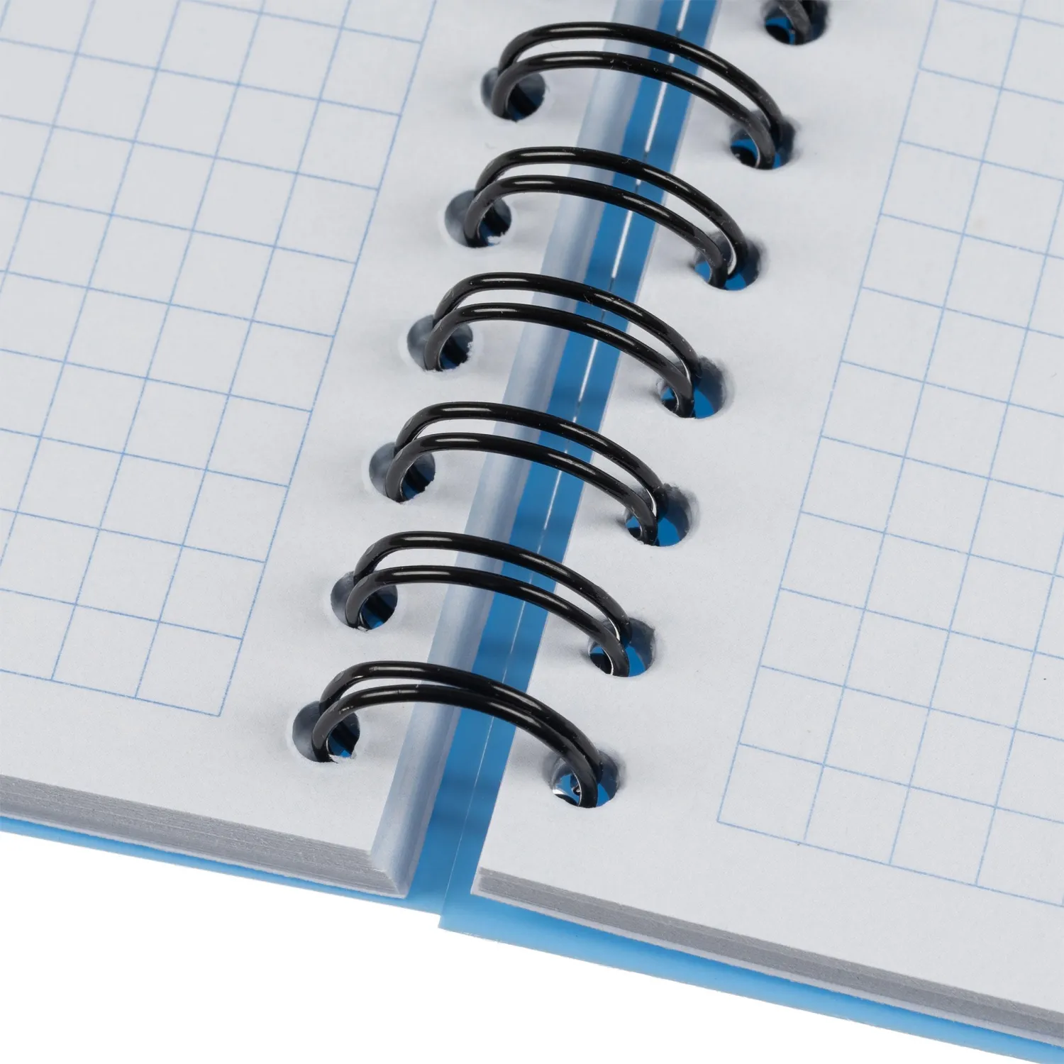 Бизнес-тетрадь А5,96л,кл,спир,пластик,тон.бл. Attache Bright colours Голуб - фото 7