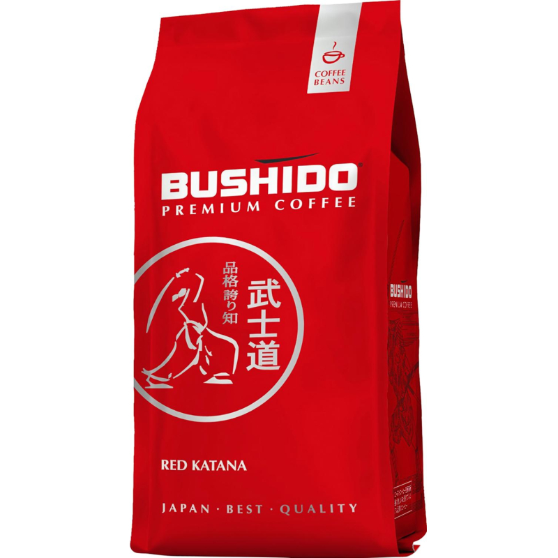 Кофе Bushido Red Katana в зернах, 1кг - фото 1