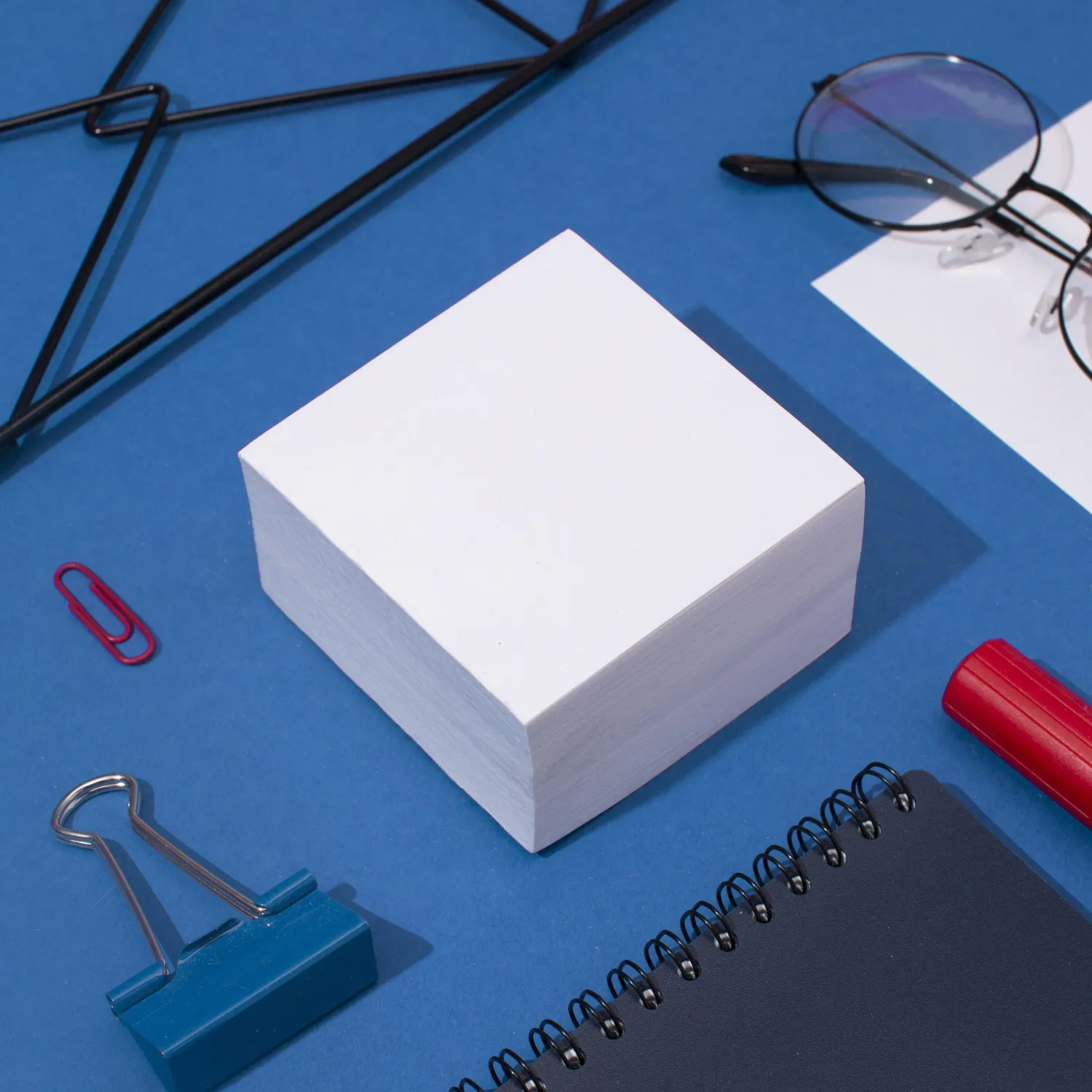 Блок для записей проклеенный  8х8х4, белый, 65 г - фото 6