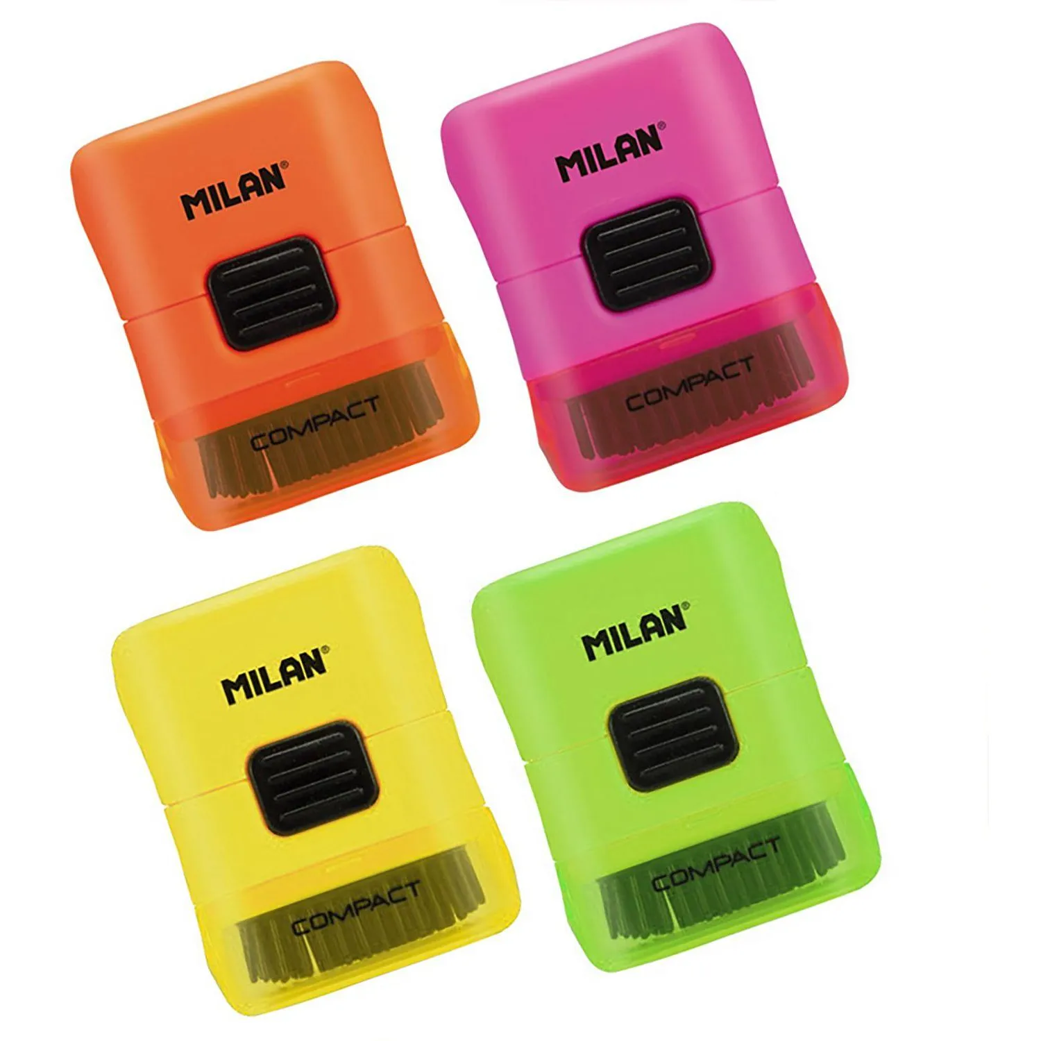 Ластик  2шт Milan каучук в пласт держ c кист-й + ластик синт кауч BYM10291 - фото 3