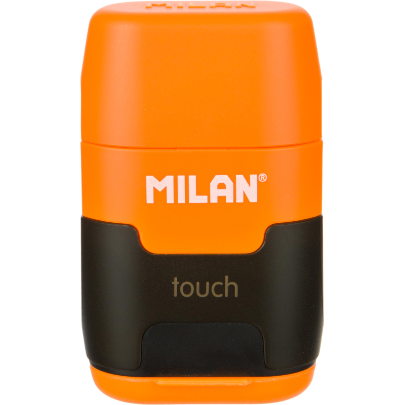 Ластик-точилка Milan TOUCH DUO+2смен.ласт син.кауч лезв.точ из углер стали - фото 4