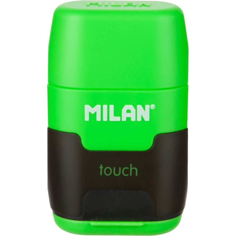 Ластик-точилка Milan TOUCH DUO+2смен.ласт син.кауч лезв.точ из углер стали - фото 6