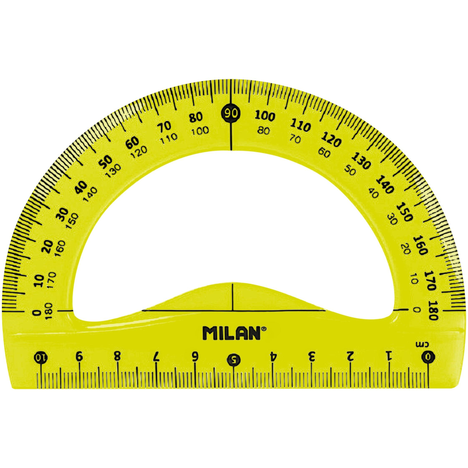 Набор Milan для черчения:линейка 30см, 2треуг(45град,30град),транспорт, жел - фото 5